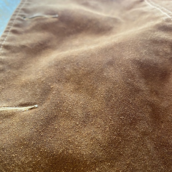 Vintage silton peak 8 suede leather Sherpa wool lined heavy jacket winter coat - Picture 8 of 8